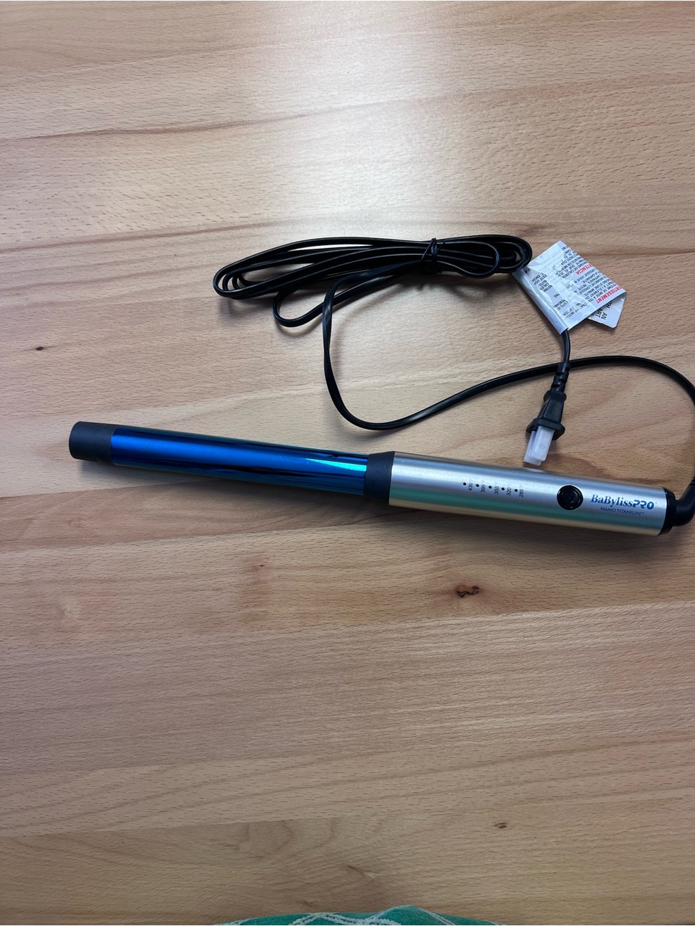 BaByliss Blue and Silver Ceramic Styling Wand
